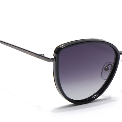 Grey & Clear Cateye Polarized Sunglasses - PMG4653