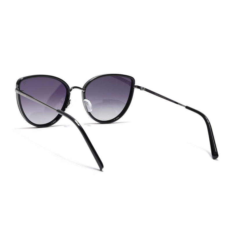 Grey & Clear Cateye Polarized Sunglasses - PMG4653