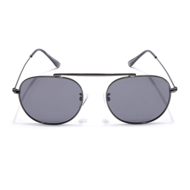 Grey Round Polarized Sunglasses - PMG4139