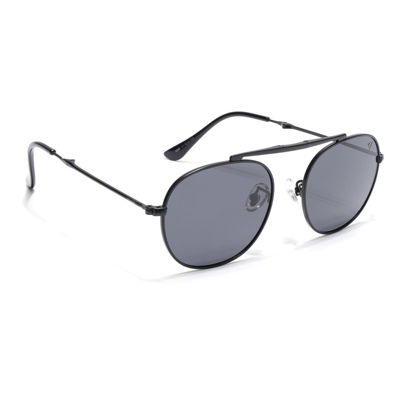 Nobel | Black Round Polarized Sunglasses - PMG4145