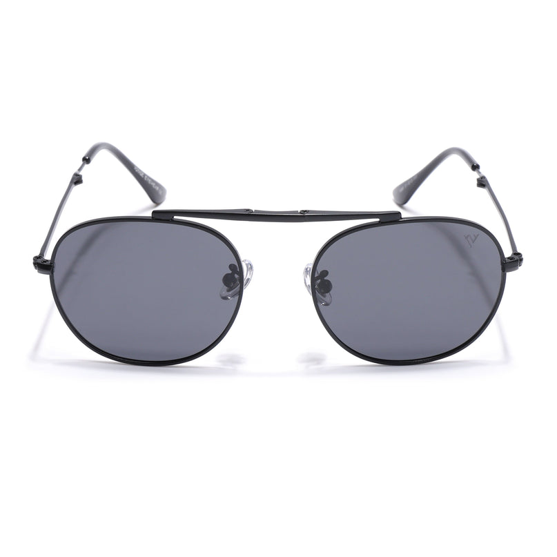 Nobel | Black Round Polarized Sunglasses - PMG4145
