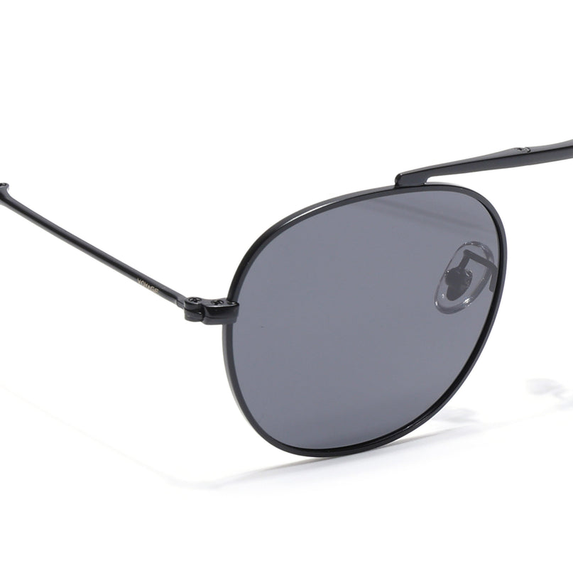 Nobel | Black Round Polarized Sunglasses - PMG4145