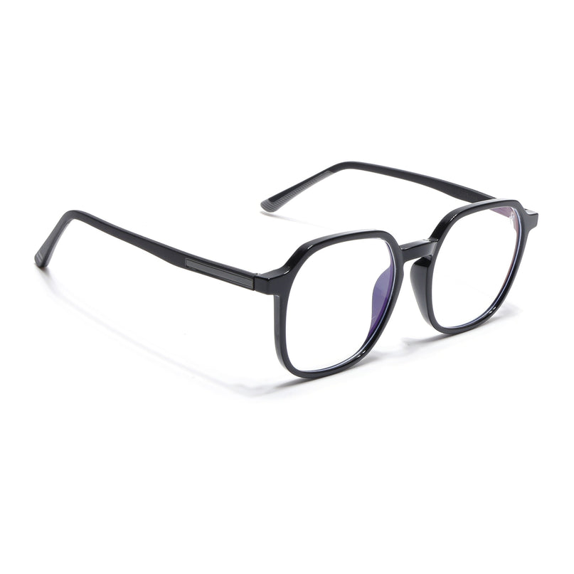 Voyage Black Over Size Eyeglasses for Men & Women (11008MG3993)
