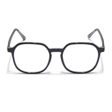 Voyage Black Over Size Eyeglasses for Men & Women - MG3993