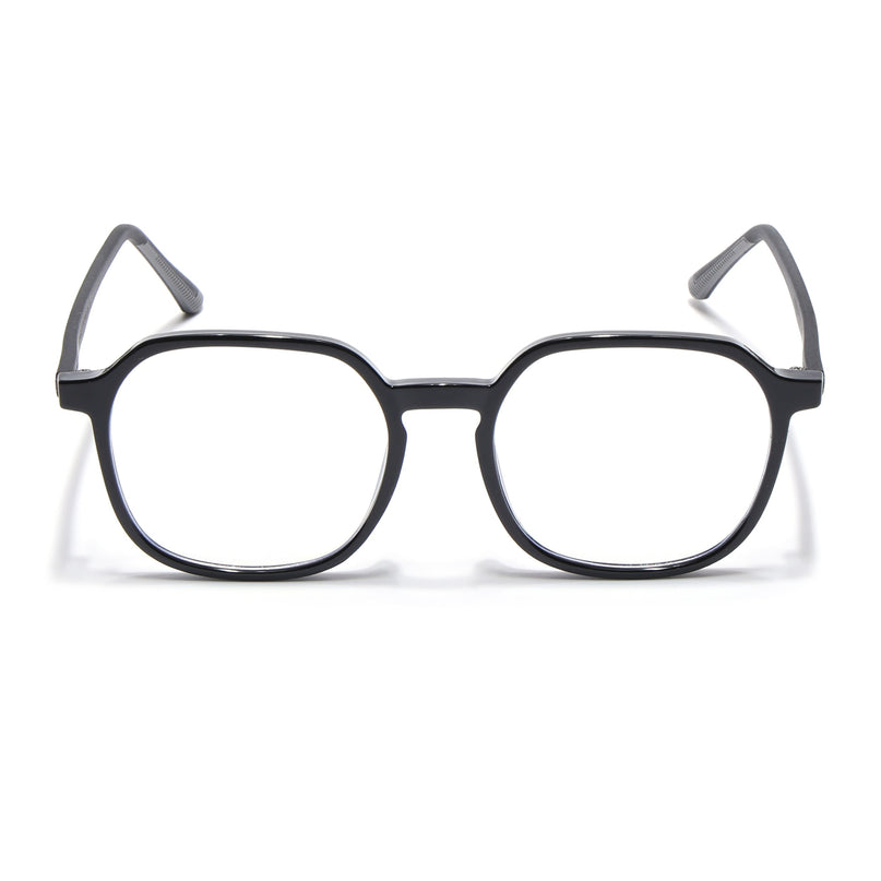 Voyage Black Over Size Eyeglasses for Men & Women - MG3993