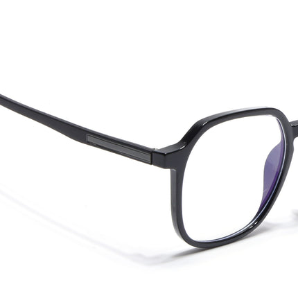 Voyage Black Over Size Eyeglasses for Men & Women - MG3993