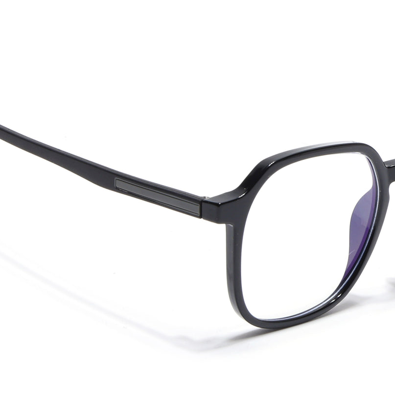 Voyage Black Over Size Eyeglasses for Men & Women - MG3993