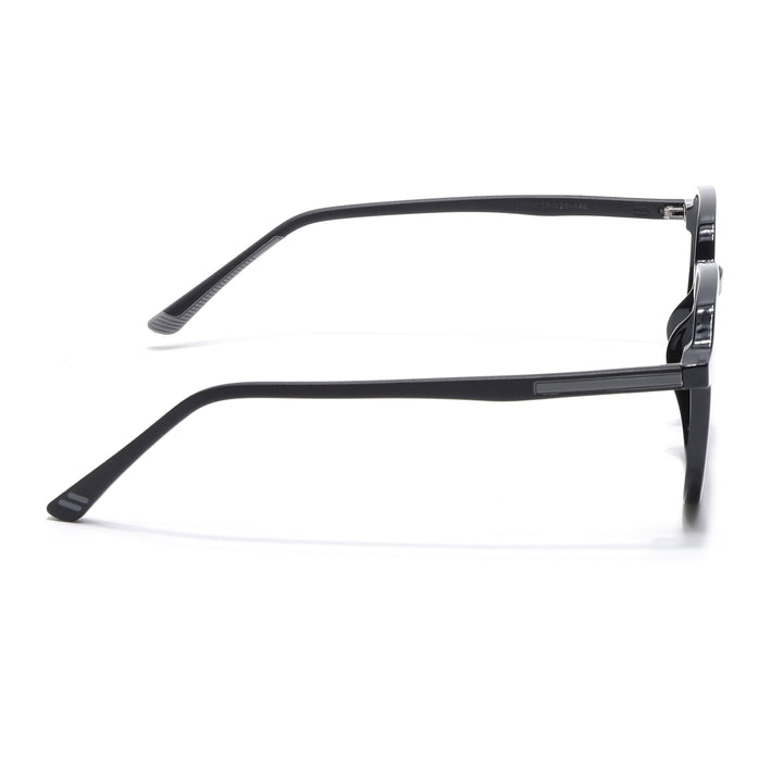 Voyage Black Over Size Eyeglasses for Men & Women - MG3993