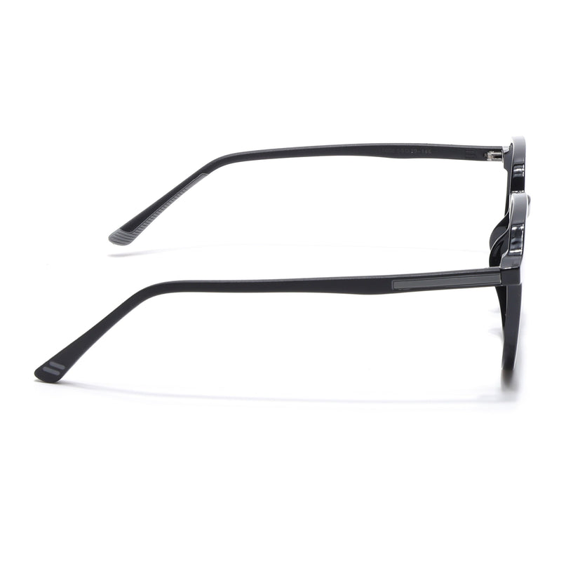 Voyage Black Over Size Eyeglasses for Men & Women - MG3993