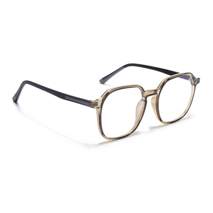 Voyage Brown Over Size Eyeglasses for Men & Women (11008MG3996)