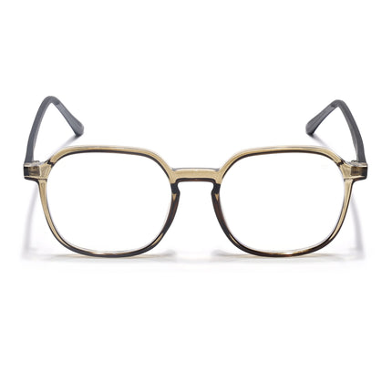 Voyage Brown Over Size Eyeglasses for Men & Women - MG3996