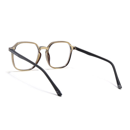 Voyage Brown Over Size Eyeglasses for Men & Women - MG3996