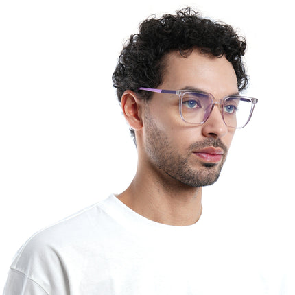 Voyage Light Purple Square Eyeglasses for Men & Women - MG4001