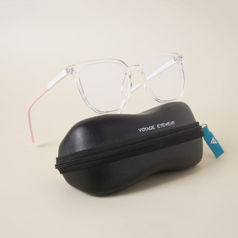 Voyage Transparent Square Eyeglasses for Men & Women - MG3999