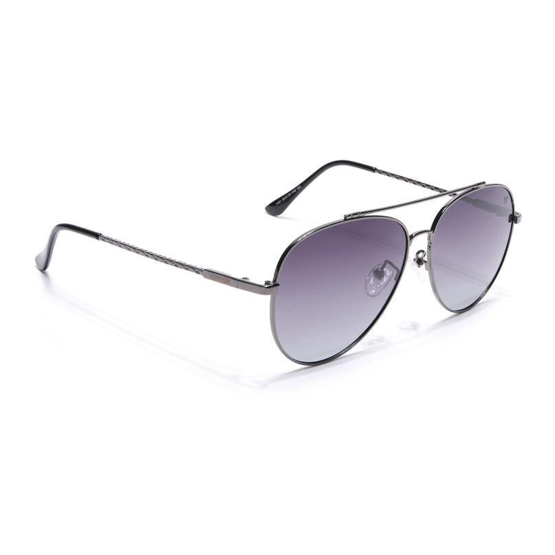 Grey Aviator Polarized Sunglasses - PMG4136