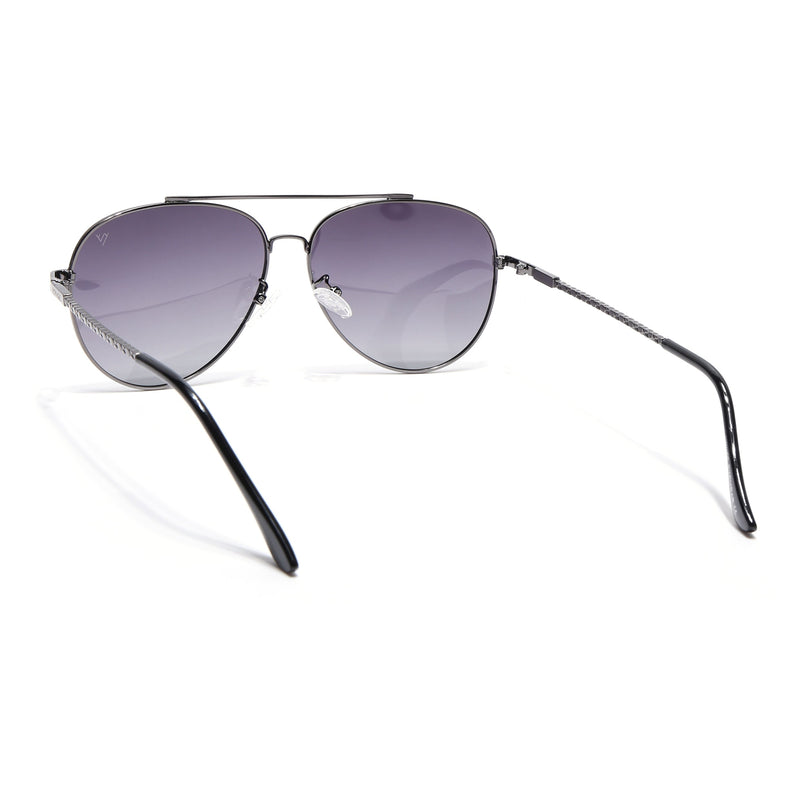 Grey Aviator Polarized Sunglasses - PMG4136