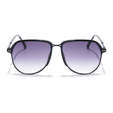 Voyage Select Aviator Sunglasses (Grey & Clear Lens | Black Frame - SLMG6118)