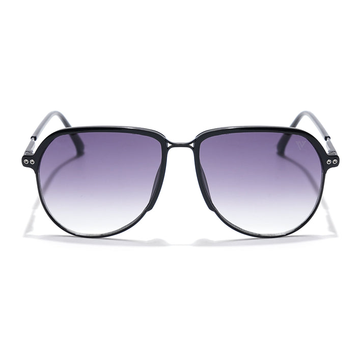 Voyage Select Aviator Sunglasses (Grey & Clear Lens | Black Frame - SLMG6118)