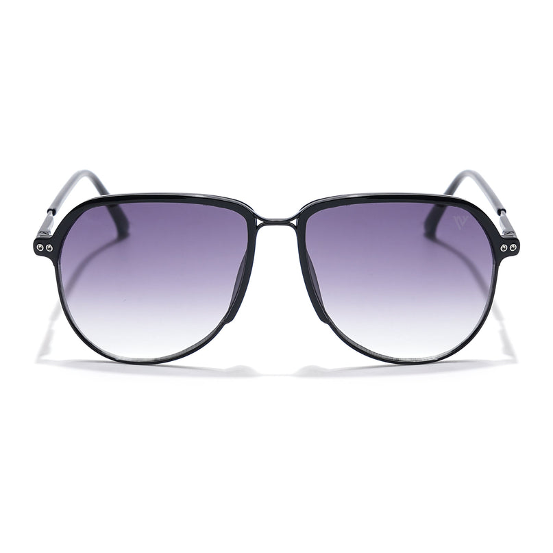 Voyage Select Aviator Sunglasses (Grey & Clear Lens | Black Frame - SLMG6118)