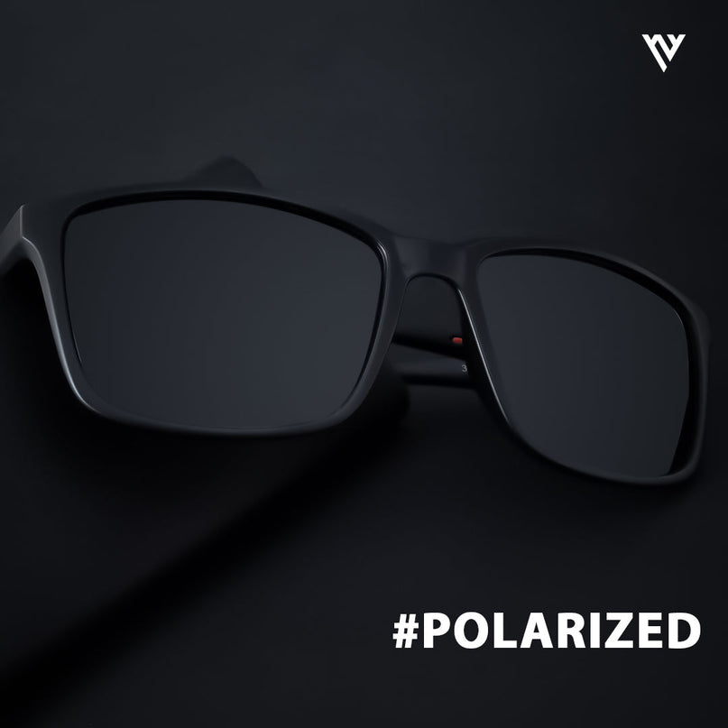 Terra | Wayfarer Matt Black Wayfarer Polarized Sunglasses - PMG3963