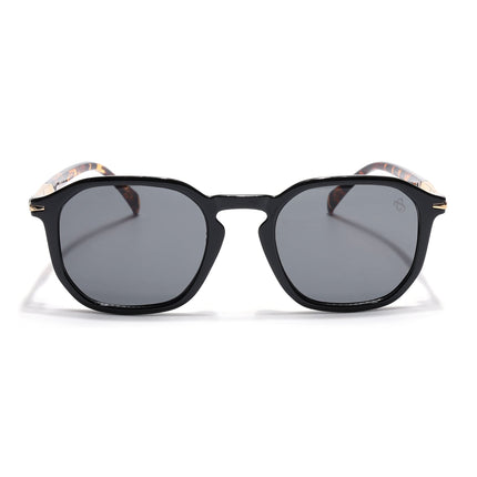 Eyejack Black Square Sunglasses for Men & Women (1115CL1085)
