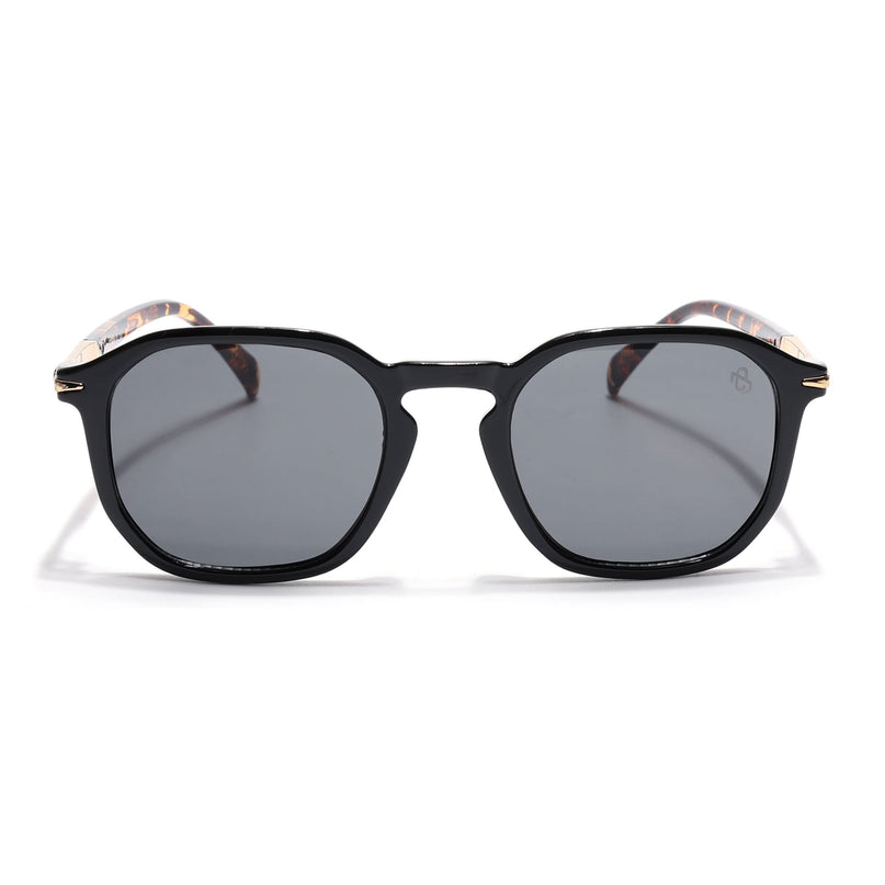 Eyejack Black Square Sunglasses for Men & Women (1115CL1085)