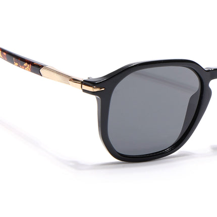 Eyejack Black Square Sunglasses for Men & Women (1115CL1085)
