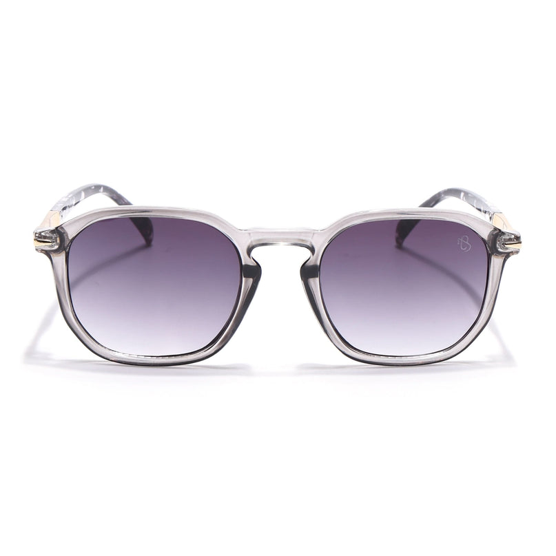 Eyejack Transparent Grey Square Sunglasses for Men & Women (1115CL1086)