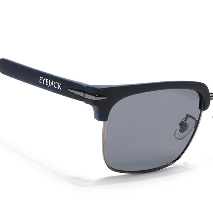 Eyejack Blue & Grey Square Sunglasses for Men & Women (1119CL1089)