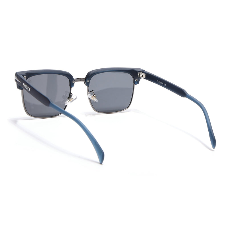 Eyejack Blue & Grey Square Sunglasses for Men & Women (1119CL1089)