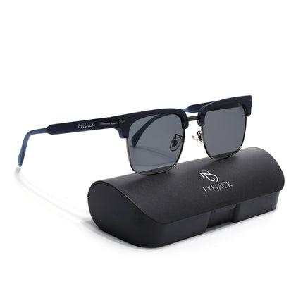Eyejack Blue & Grey Square Sunglasses for Men & Women (1119CL1089)