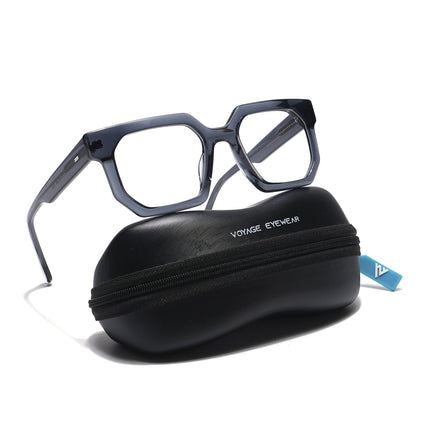 Voyage Veloura Select Grey Square Eyeglasses for Men & Women - SLMG5872-C1