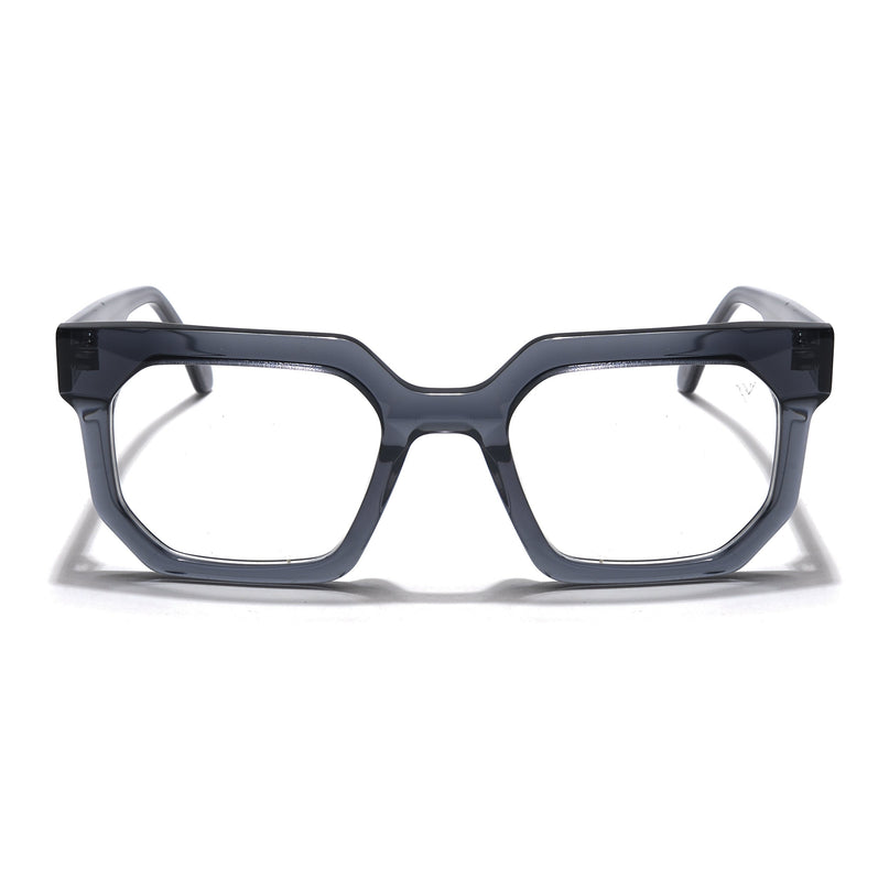 Voyage Veloura Select Grey Square Eyeglasses for Men & Women - SLMG5872-C1