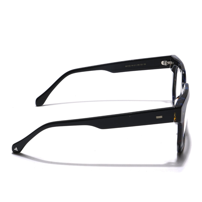 Voyage Veloura Select Brown & Blue Square Eyeglasses for Men & Women - SLMG5873-C2