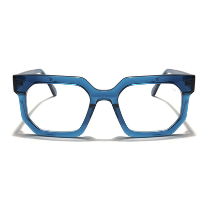Voyage Veloura Select Blue Square Eyeglasses for Men & Women - SLMG5874-C3