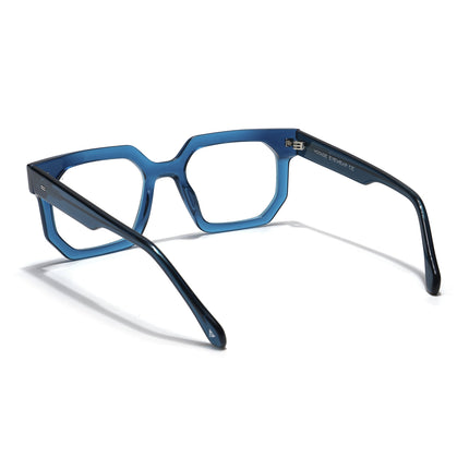 Voyage Veloura Select Blue Square Eyeglasses for Men & Women - SLMG5874-C3