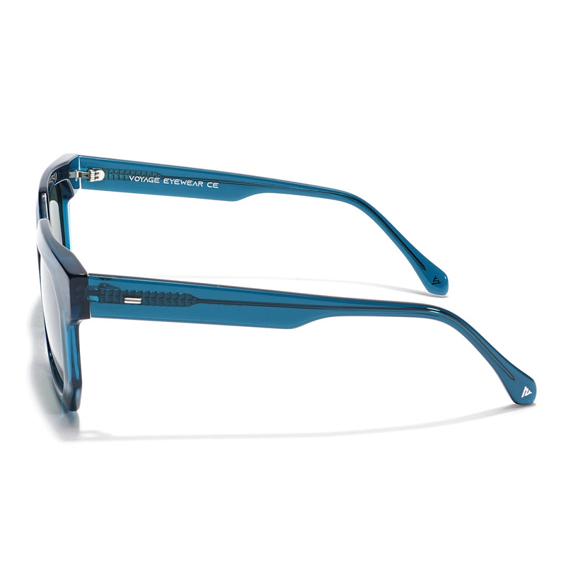 Voyage Select Wayfarer Polarized Sunglasses (Green Lens | Blue Frame - SLPMG5871)