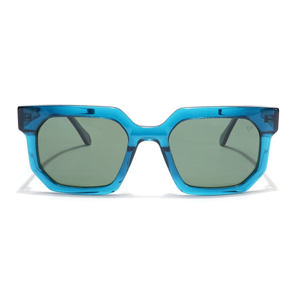 Voyage Select Wayfarer Polarized Sunglasses (Green Lens | Blue Frame - SLPMG5871)