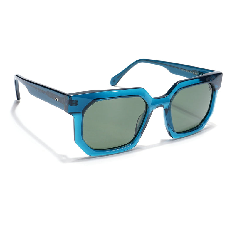 Voyage Select Wayfarer Polarized Sunglasses (Green Lens | Blue Frame - SLPMG5871)