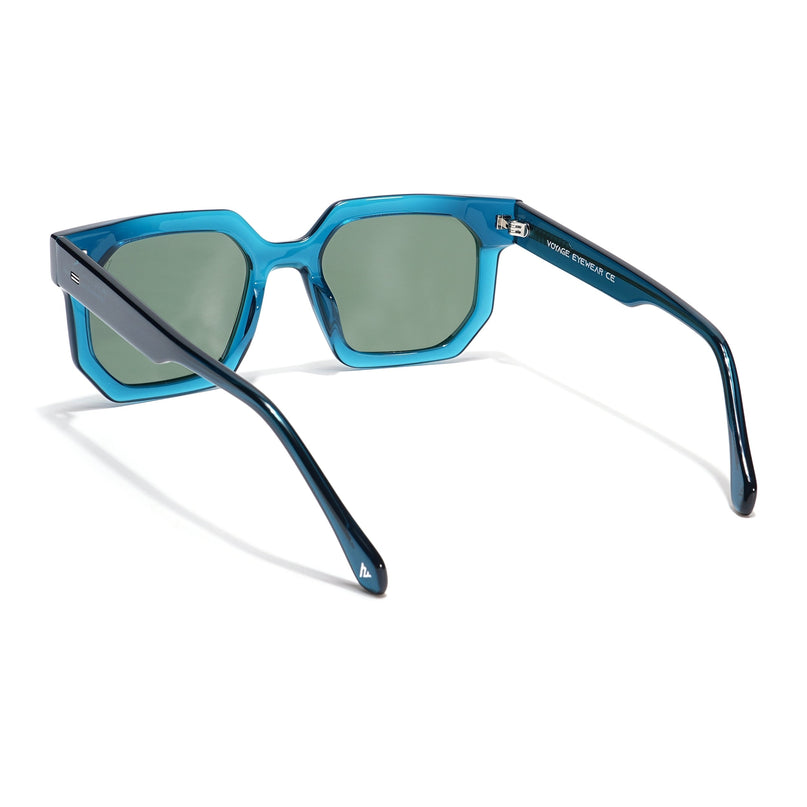 Voyage Select Wayfarer Polarized Sunglasses (Green Lens | Blue Frame - SLPMG5871)