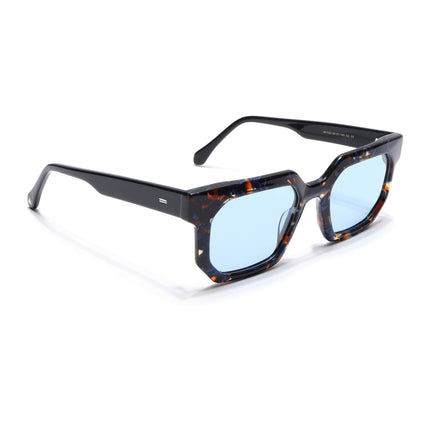 Voyage Select Wayfarer Polarized Sunglasses (Grey Lens | Brown & Blue Frame - SLPMG5870)