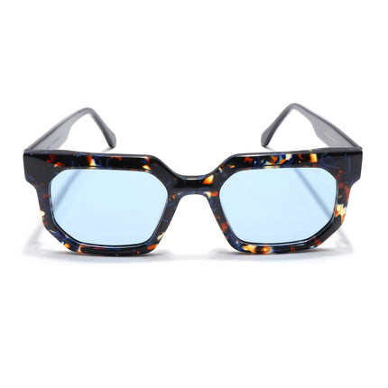 Voyage Select Wayfarer Polarized Sunglasses (Grey Lens | Brown & Blue Frame - SLPMG5870)