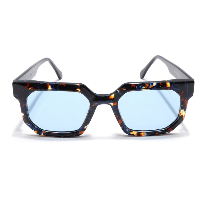 Voyage Select Wayfarer Polarized Sunglasses (Grey Lens | Brown & Blue Frame - SLPMG5870)
