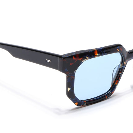 Voyage Select Wayfarer Polarized Sunglasses (Grey Lens | Brown & Blue Frame - SLPMG5870)