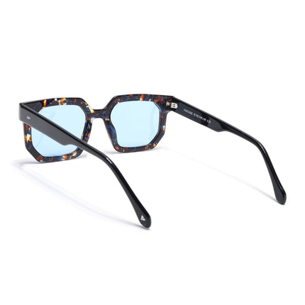 Voyage Select Wayfarer Polarized Sunglasses (Grey Lens | Brown & Blue Frame - SLPMG5870)