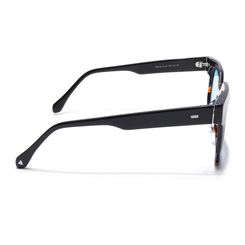 Voyage Select Wayfarer Polarized Sunglasses (Grey Lens | Brown & Blue Frame - SLPMG5870)