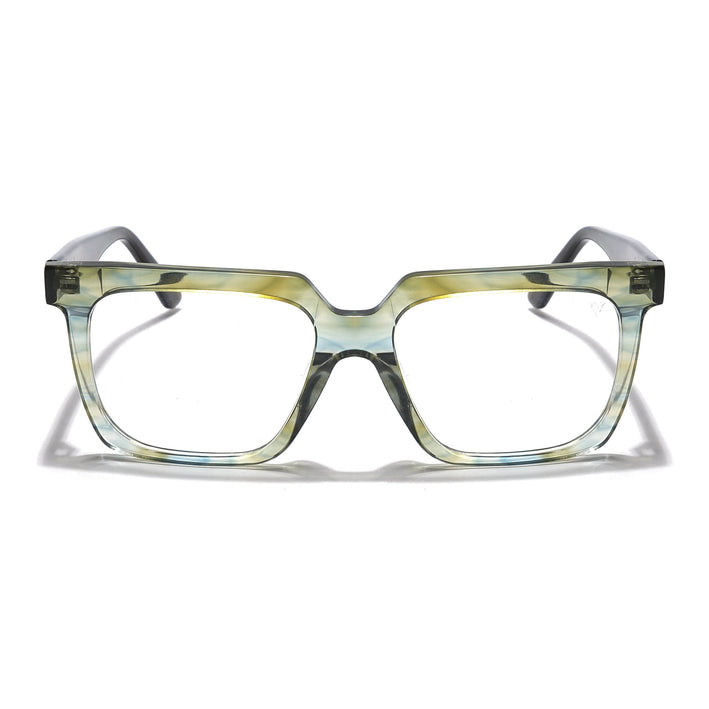 Voyage Veloura Select Light Green Square Eyeglasses for Men & Women - SLMG5926-C1