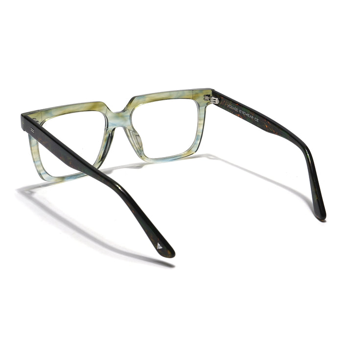 Voyage Veloura Select Light Green Square Eyeglasses for Men & Women - SLMG5926-C1