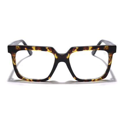 Voyage Veloura Select Brown & Yellow Square Eyeglasses for Men & Women - SLMG5927-C2