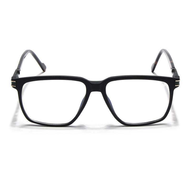 Voyage Matt Black Square Eyeglasses for Men & Women (116001FMG6958-C2)